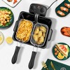 WHALL 5.3QT Electric Deep Fryer, 1700W Stainless Steel Fryer with Triple Baskets, Adjustable Temperature Control, Perfect for Family Meals and Parties - 2 of 4