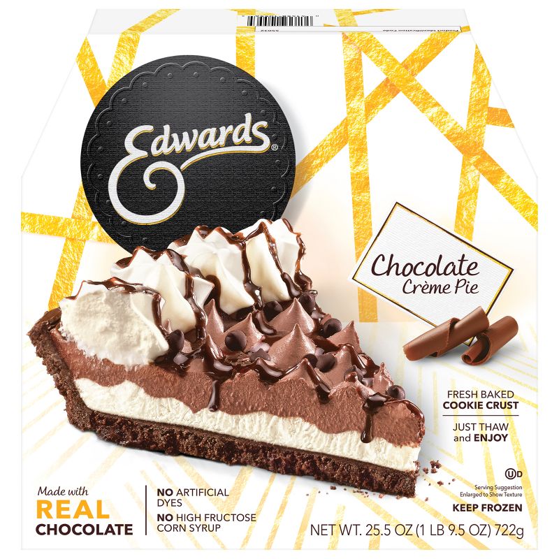 Edwards Frozen Chocolate Creme Pie - 25.5oz, 1 of 12