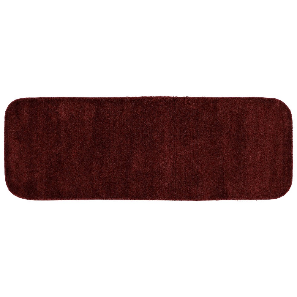 Photos - Bath Mat 22"x60" Traditional Plush Nylon Washable Bath Rug Chili Pepper Red - Garland: Machine Made, Low Pile, Runner Shape, Tufted T