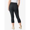 Roaman's Women's Plus Size Petite Essential Stretch Capri Legging - 3 of 4