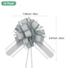 Unique Bargains Plastic Flower Ribbon Satin Gift Bow Pull Bows 12 Pcs - 3 of 4