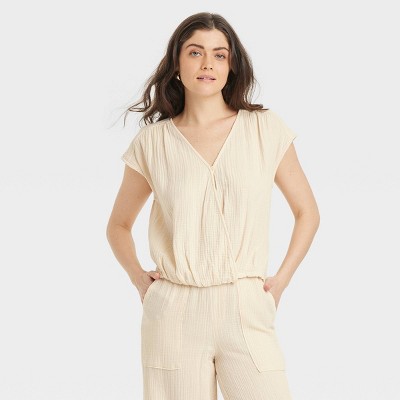 Women's Short Sleeve Blouse - Universal Thread™