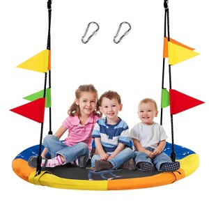 Infans 40" Flying Saucer Tree Swing Indoor Outdoor Swing w/Hanging Straps Monkey - 1 of 4