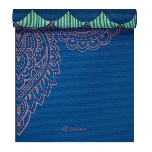 Gaiam Reversible Yoga Mat - (6mm) - 1 of 4