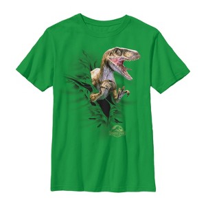 Boy's Jurassic Park Velociraptor Tear T-Shirt - 1 of 3