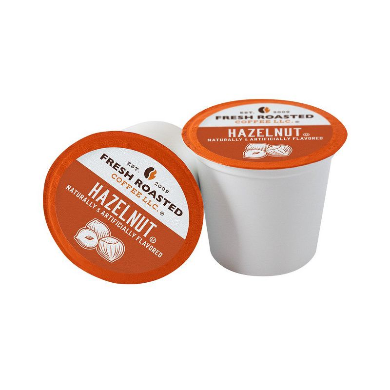 Fresh Roasted Coffee - Hazelnut Flavored Medium Roast Single Serve Pods - 48CT, 2 of 5