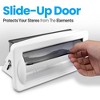 Pyle Marine Stereo Radio Shield Cover - PLMRCW2, Water Resistant, UV Protection - White - 3 of 4