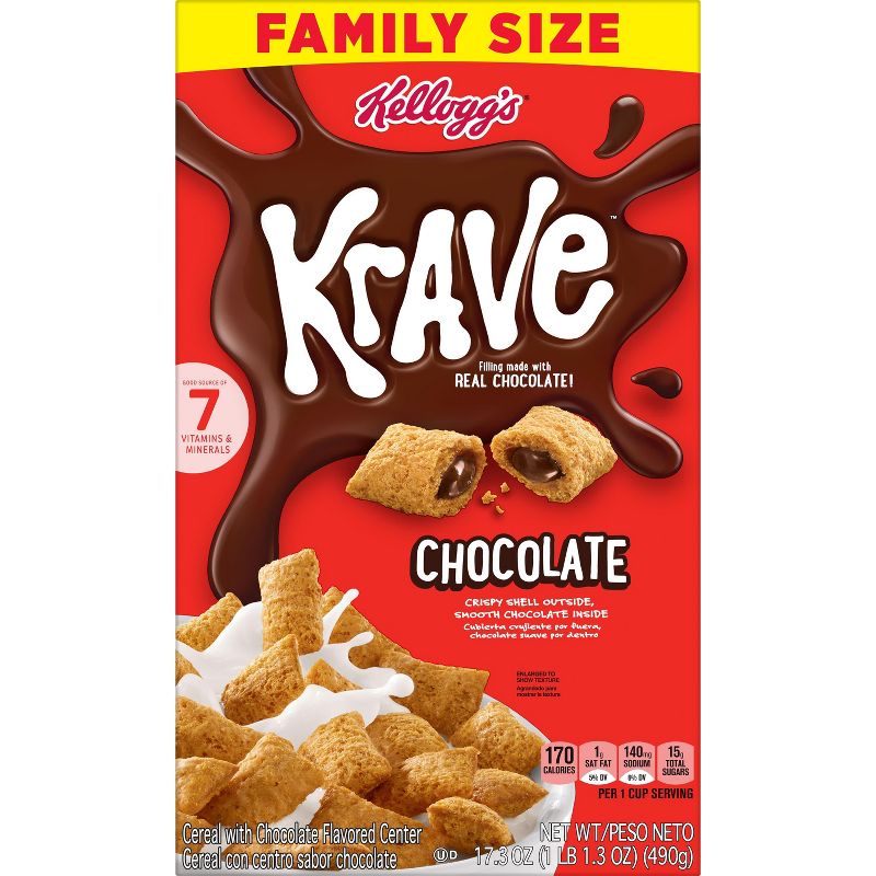 Krave Breakfast Cereal - 17.3oz - Kellogg's, 5 of 13