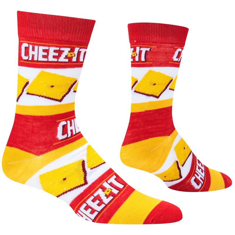 Crazy Socks, Cheez It & Ritz Crackers, Colorful Fun Snack Food Prints, Assorted, 3 of 6