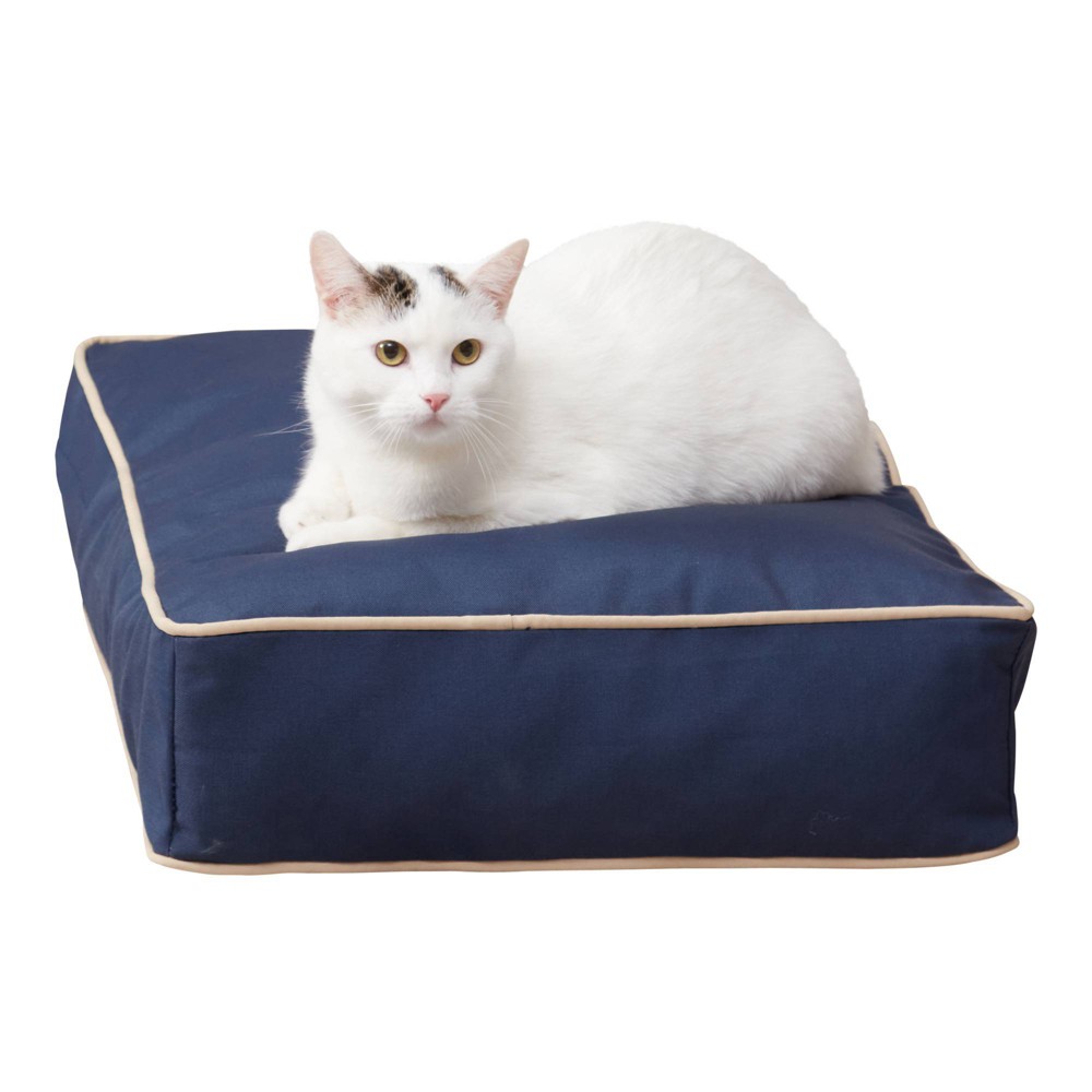 Kensington Garden Stella Indoor and Outdoor Rectangle Cat Bed - Navy