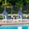 Aoodor HDPE Outdoor All-Weather Folding Adirondack Chair for Patio, Garden, Backyard, Deck Lawn Fire Pit 32'' (L) x 29'' (W) x 37'' (H) - 2 of 4