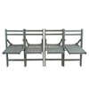 VYNXARIA Furniture Slatted Wood Folding Special Event Chair£¬Gray, Set of 4 - 2 of 4