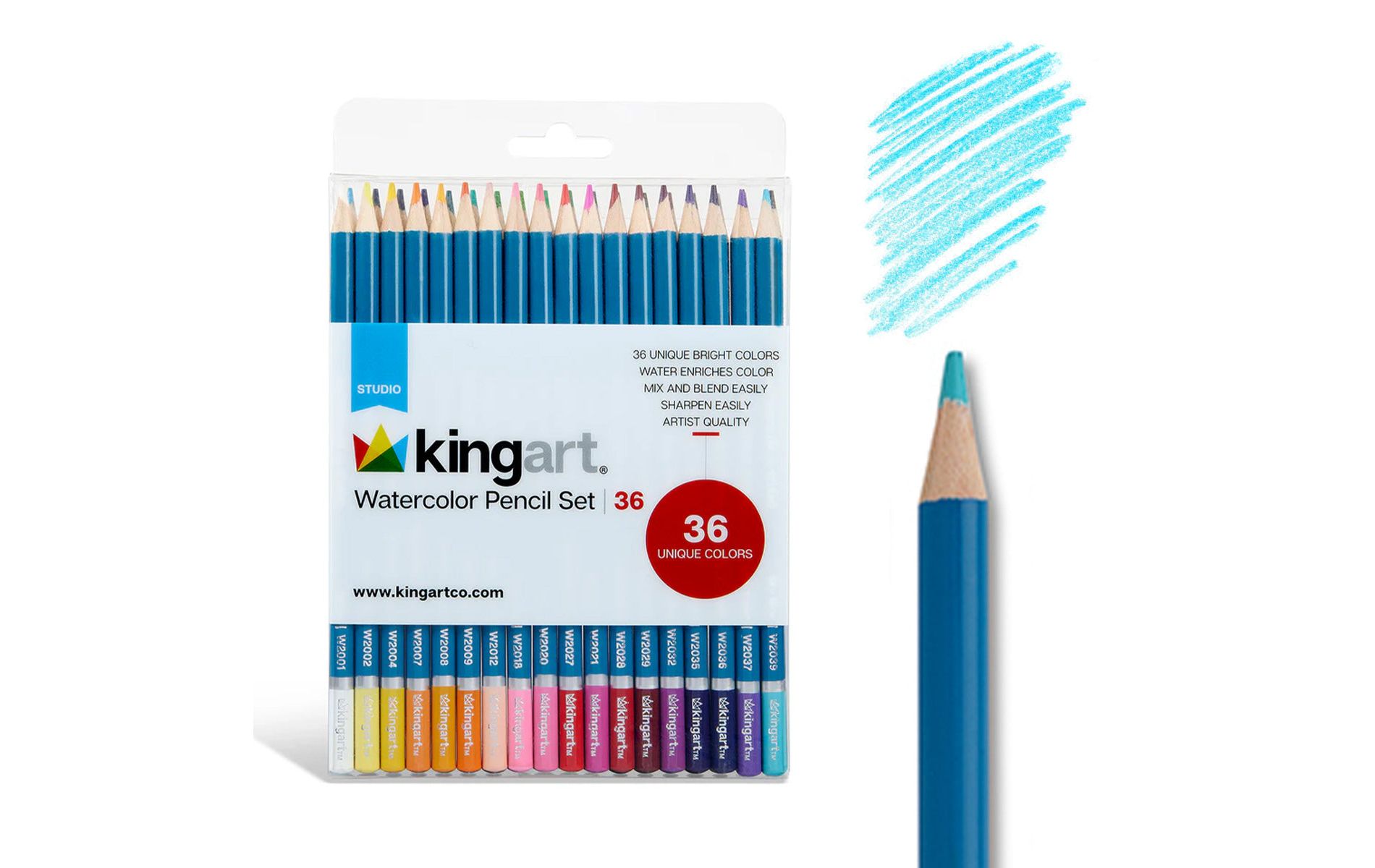 KINGART Watercolor Pencils 36 Colors
