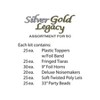 Beistle New Year Silver Gold Legacy Assortment for 50 people includes 150 pieces Multicolored - 2 of 2