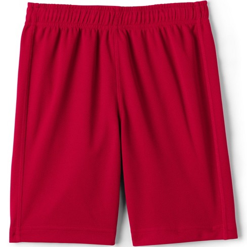 Lands' End School Uniform Kids Mesh Gym Shorts - Large - Red : Target
