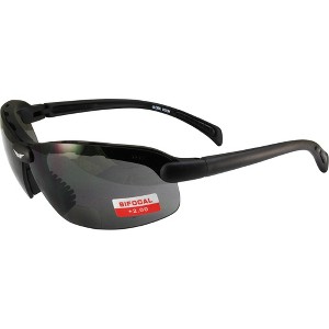 Global Vision Eyewear C2 Bifocal Safety Motorcycle Glasses with +2.0 Bifocal Smoke Lenses - 1 of 4