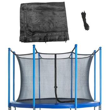 SereneLife SLELT418 40 Inch Adults Indoor Home Gym Outdoor Sports Exercise  Fitness Trampoline with T-bar Handle and Padded Frame Cover, Black