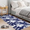 Modern Abstract Runner Rug,Washable High-Pile Non-Slip Shaggy Accent Carpet, No-Shedding Indoor Floor Cover for Hallway,Living Room, Patio - 2 of 4