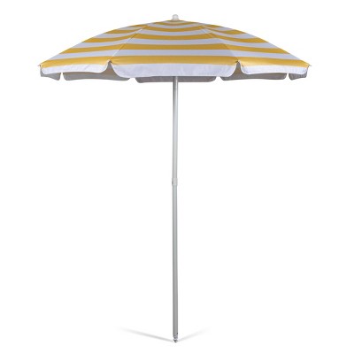 Oniva Portable Beach Stick Umbrella Cabana Stripe - Yellow