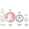 Big Dot of Happiness Rainbow Unicorn - Magical Unicorn Baby Shower or Birthday Party Giant Circle Confetti - Party Décor - Large Confetti 27 Count - 3 of 4