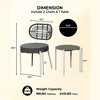 3 Piece Patio Bistro Set, Outdoor Wicker Chairs with Table, Rattan Patio Furniture Set for Outdoor, Patio, Deck, Backyard - 2 of 4
