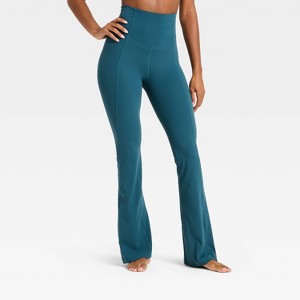 Women's Everyday Soft Ultra High-Rise Corset Flare Leggings - All In Motion™ - 1 of 4