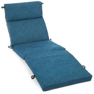 Blazing Needles, 72-inch by 24-inch Solid Polyester Outdoor Chaise Lounge Cushion - 1 of 1