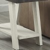 Syemin End Tables Wood Storage End Table Nightstand with Shelf Sofa Storage Side Table Bedside Tables for Small Space, White, 23.5"*14"*22" - 3 of 4