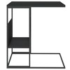 vidaXL Side Table Black 21.7 in.x14.2 in.x23.4 in. Engineered Wood - 3 of 4