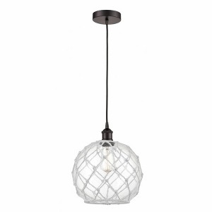 Farmhouse Rope - 1 Light Mini Pendant In Industrial Style-12.75 Inches Tall and 10 Inches Wide - 1 of 1