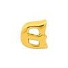 Black Bow Jewelry Letter G Bead Charm in 14k Yellow Gold Plated Sterling Silver - 2 of 4