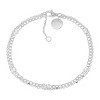 Silpada 'Geminate' Sterling Silver White Cubic Zirconia Chain Bracelet, 7" + 1" - 3 of 4
