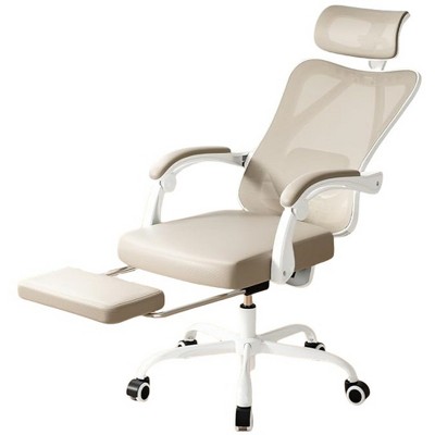 Infurnic Task and Office Chairs, Office Desk Chair with Adjustable Lumbar Support, High Back Chair for Home and Office, Brown, 24.8"*24.8"*49.2"