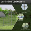 Tangkula Large Metal Chicken Coop Outdoor Galvanized Dome Cage w/ Cover 9 ft x 12.5 ft - 4 of 4