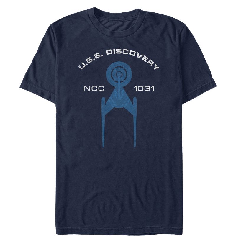 Men's Star Trek: Discovery USS Discovery NCC 1031 Spaceship T-Shirt, 1 of 5