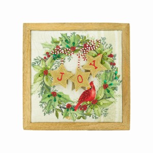 Gallerie II Embellished Joy/Cardinal Shelf Sitter Block - 1 of 3