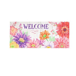 Evergreen Welcome Home Spring Sassafras Indoor Outdoor Switch Doormat 1'10"x10" Multicolored - 1 of 2