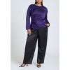 ELOQUII Women's Plus Size Shirred Body Top - 4 of 4
