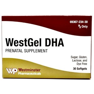 Westminster Pharmaceuticals WestGel DHA Prenatal Supplement, 30 Count - 1 of 1