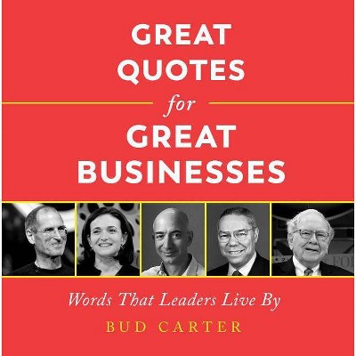 Great Quotes for Great Businesses - (Ignite Reads) 2nd Edition by  Bud Carter (Hardcover)