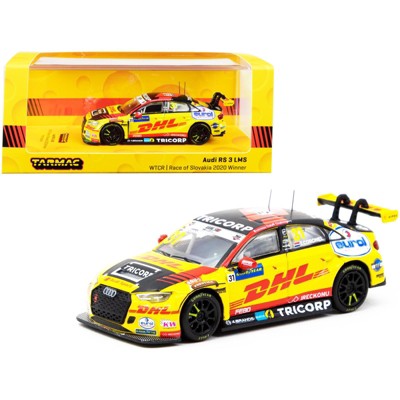 Audi RS 3 LMS #31 Tom Coronel "DHL" Winner WTCR Race of Slovakia (2020) 1/64 Diecast Model Car by Tarmac Works