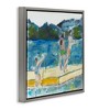 Stupell Industries Kids on Swimming Dock Abstract Floating Frame Canvas Art - 2 of 4