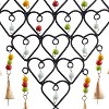 26" x 15" Industrial Metal Abstract Windchime Black - Olivia & May: Iron Construction, Decorative Bells, Spot Clean - 4 of 4