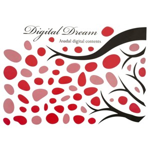Slickblue Creative Tree Wall Decals 19.7"x27.6" - Stylish Vinyl Art Stickers for Bedroom and Living Room - 1 of 3