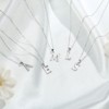 Turandoss S925 Sterling Silver Initial Necklaces for Girls Women, Dainty Initial Jewelry Birthday Gifts - 4 of 4