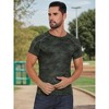 INSPIRE CHIC Men's Workout Stretch Crew Neck Short Sleeve Sport Running T-Shirts - 4 of 4