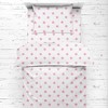 Bacati - Stars Pink Ikat Muslin 4 pc Toddler Bedding Set.. - 4 of 4