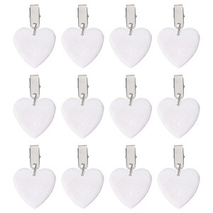 Unique Bargains Marble Heart Shape Tablecloth Weight Pendant Hooks 1.97" x 1.97" - 1 of 4