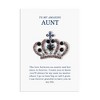 Anna-Kaci Purple Royal Monarch Queen Crown Crystal Rhinestone Brooch Pin with Family Gift Message Card & Envelope Jewelry Gifts - 2 of 4