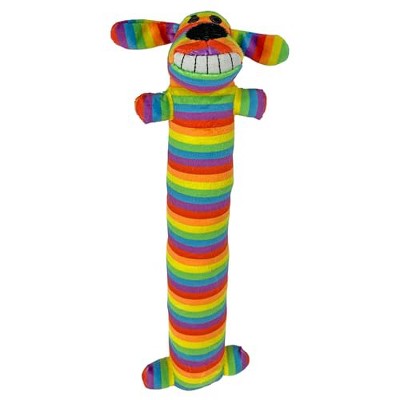 Multipet Loofa Dog Rainbow Seasonal Pet Toy